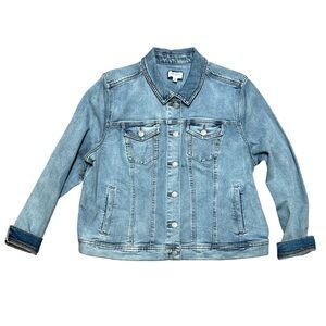 Candace Cameron Bure Blue Denim Jacket. Size 18W